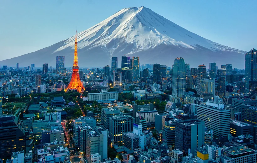 Feudal Japan with Japanese Alps